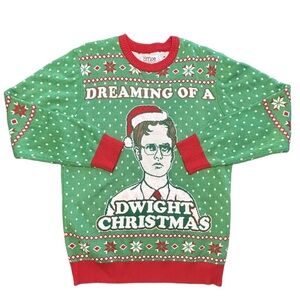 The Office ugly Christmas sweater dreaming of a Dwight Christmas unisex medium